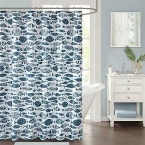 Décor Studio Sanibel 72" x 72" Faux-Linen Shower C